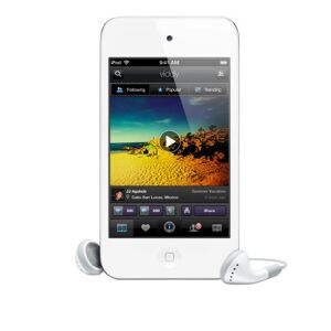 Apple iPod touch 4 G Lecteur MP3 (FaceTime, HD Vidéo, écran Retina) 8 Go, Blanc (certifié et produit reconditionné) - Publicité