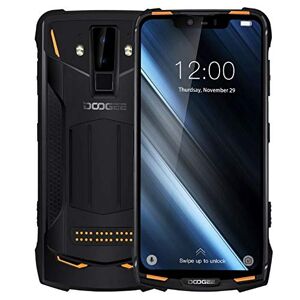 DOOGEE S90 Smartphone Android 8.1 Polyvalent pour l'extérieur (Batterie 5050mAh), Helio P60 Octa-Core 6 Go + 128 Go, écran FHD + 6.18 '', IP68 étanche, Robuste Telephone 16MP + 8MP Orange - Publicité