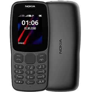 Nokia 106 Téléphone portable débloqué 2G (Ecran: 1,8 pouces 1 Mo Simple SIM) Noir - Publicité Nokia 106 Téléphone portable débloqué 2G (Ecran: 1,8 pouces 1 Mo Simple SIM) Noir - Publicité