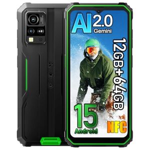 Blackview BV4800SE Android 15 Téléphone Portable Incassable 2025, 12GB+64GB/2TB Telephone Débloqué, 5100mAh, 16MP Camera, 6.56" HD+ Smartphone Incassable, Dual SIM 4G,GPS,NFC,OTG,FM,Gemini AI, Vert - Publicité Blackview BV4800SE Android 15 Téléphone Portable Incassable 2025, 12GB+64GB/2TB Telephone Débloqué, 5100mAh, 16MP Camera, 6.56" HD+ Smartphone Incassable, Dual SIM 4G,GPS,NFC,OTG,FM,Gemini AI, Vert - Publicité