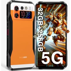 DOOGEE V20S Telephone Portable Incassable 5G [2024], 32GB+256GB 6.43'' 2K+1.58" AMOLED Écran, 50MP+24MP Vision Nocturne, 6000mAh/33W, Smartphone Incassable Android 13, IP68/IP69K/NFC/OTG, Orange - Publicité