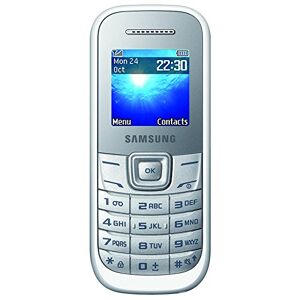 Samsung E1200 Téléphone portable débloqué 2G (Ecran : 1.52 pouces 100 Mo Simple SIM) Blanc - Publicité