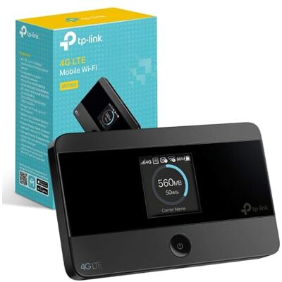 TP-Link M7350 4G LTE MiFi, Portable Travel Wi-Fi, SD Card Slot, Unlocked Mobile Wi-Fi Hotspot, 8 Hours Long Lasting Battery, Easy tpMiFi App Management, Black - Publicité TP-Link M7350 4G LTE MiFi, Portable Travel Wi-Fi, SD Card Slot, Unlocked Mobile Wi-Fi Hotspot, 8 Hours Long Lasting Battery, Easy tpMiFi App Management, Black - Publicité