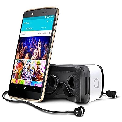 Alcatel Idol 4 smartphone débloqué 4G avec casque de réalité virtuelle offert (Ecran : 5,2 pouces 16 Go Double Nano-SIM Android 6.0.1) Or - Publicité Alcatel Idol 4 smartphone débloqué 4G avec casque de réalité virtuelle offert (Ecran : 5,2 pouces 16 Go Double Nano-SIM Android 6.0.1) Or - Publicité