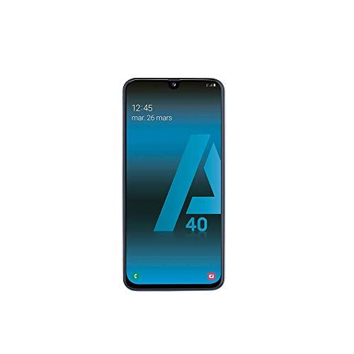 Samsung GALAXY A40 Smartphone portable débloqué 4G (Ecran: 5, 9 pouces 64 Go Double Nano-SIM Android) Blanc Version Française - Publicité