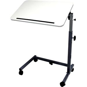 HMS-Vilgo Table de lit AC207 Grand Plateau Blanc inclinable et réglable en Hauteur, piètrement en U, 2 roulettes à Freins - Publicité HMS-Vilgo Table de lit AC207 Grand Plateau Blanc inclinable et réglable en Hauteur, piètrement en U, 2 roulettes à Freins - Publicité