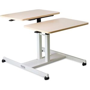 KMINA Table de Lit a Roulette Médical, Table Hôpital Forme C, Tablette Réglable, Manger au Lit, Handicapés (Double) - Publicité KMINA Table de Lit a Roulette Médical, Table Hôpital Forme C, Tablette Réglable, Manger au Lit, Handicapés (Double) - Publicité