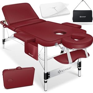 KESSER ® Table de Massage Mobile Pliable & réglable en Hauteur 3 Zones Lit de Massage Table d'esthétique Large Table de thérapie Aluminium + 10x Support Visage avec Appui-tête Accoudoirs & Sac - Publicité KESSER ® Table de Massage Mobile Pliable & réglable en Hauteur 3 Zones Lit de Massage Table d'esthétique Large Table de thérapie Aluminium + 10x Support Visage avec Appui-tête Accoudoirs & Sac - Publicité