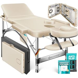 KESSER ® Table de Massage Mobile Pliable & réglable en Hauteur 3 Zones Lit de Massage Table d'esthétique Large Table de thérapie Aluminium + 10x Support Visage avec Appui-tête - Publicité KESSER ® Table de Massage Mobile Pliable & réglable en Hauteur 3 Zones Lit de Massage Table d'esthétique Large Table de thérapie Aluminium + 10x Support Visage avec Appui-tête - Publicité