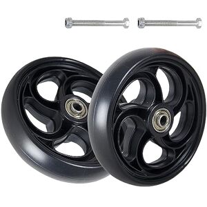SAGIDAR Roues Avant Pour Fauteuil Roulant, Remplacement De Roue Pour Déambulateurs, 1 Paire Roulette Avant Noir, 5/6/8 Pouces, Économie De Main-d'œuvre Et Sécurité, Chariot Roulettes Accessoires - Publicité SAGIDAR Roues Avant Pour Fauteuil Roulant, Remplacement De Roue Pour Déambulateurs, 1 Paire Roulette Avant Noir, 5/6/8 Pouces, Économie De Main-d'œuvre Et Sécurité, Chariot Roulettes Accessoires - Publicité