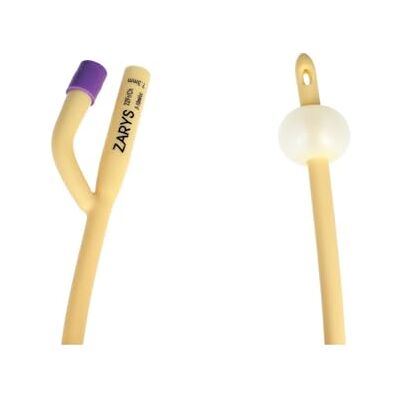 Zarys Sonde de Foley à deux voies avec valve en caoutchouc CH 22 (latex recouvert de silicone), stérile, sans phtalates, ballonnet de 5 à 10 ml - Publicité Zarys Sonde de Foley à deux voies avec valve en caoutchouc CH 22 (latex recouvert de silicone), stérile, sans phtalates, ballonnet de 5 à 10 ml - Publicité