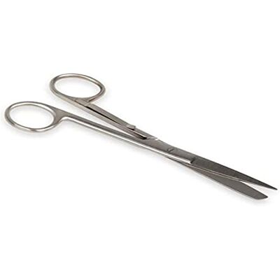 GIMA Ciseaux rette toutes les deux embouts avec clip, 14 cm - Publicité GIMA Ciseaux rette toutes les deux embouts avec clip, 14 cm - Publicité