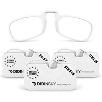 DIDINSKY Moma lunettes de lecture sans branches anti-reflet Étui ultra-fin avec adhésif pour fixer au smartphone et pont en titane flexible ; ultralégères, aussi en pack, +1,0 à +3,0. Publicité DIDINSKY Moma lunettes de lecture sans branches anti-reflet Étui ultra-fin avec adhésif pour fixer au smartphone et pont en titane flexible ; ultralégères, aussi en pack, +1,0 à +3,0. Publicité