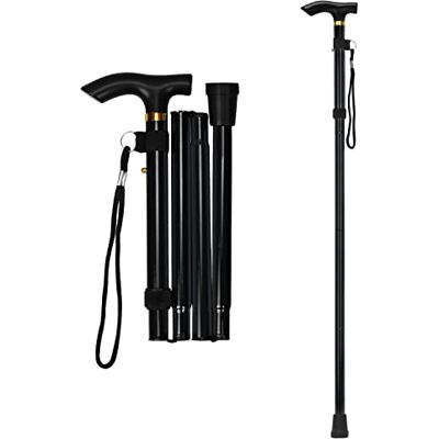 supregear Canne Pliante, Hauteur Réglable à 5 Niveaux Canne de Marche Légère Portable Bâtons de Voyage avec Dragonne et Poignée en T pour Personnes Âgées Handicapées Hommes Femmes - Publicité supregear Canne Pliante, Hauteur Réglable à 5 Niveaux Canne de Marche Légère Portable Bâtons de Voyage avec Dragonne et Poignée en T pour Personnes Âgées Handicapées Hommes Femmes - Publicité