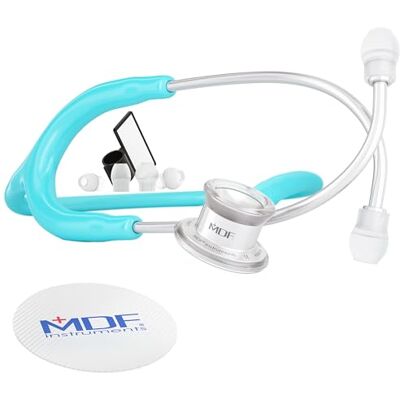 MDF Instruments MDF MD One Stéthoscope Néonatal à Double Pavillon Pour Nourrisson Acier Inoxydable Bleu Pastel (MDF777I-03) - Publicité MDF Instruments MDF MD One Stéthoscope Néonatal à Double Pavillon Pour Nourrisson Acier Inoxydable Bleu Pastel (MDF777I-03) - Publicité