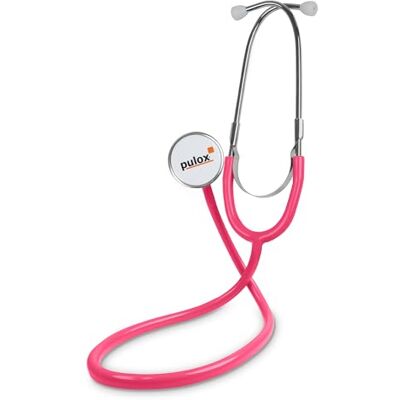 Pulox Stéthoscope à Tête Plate Appareil d'écoute professionnel pour médecins, infirmières et secouristes Rose - Publicité Pulox Stéthoscope à Tête Plate Appareil d'écoute professionnel pour médecins, infirmières et secouristes Rose - Publicité