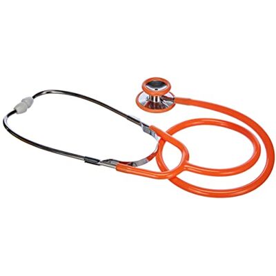 GIMA WAN double pavillon, Orange, léger, Chrome plaqué infirmière Stéthoscope - Publicité GIMA WAN double pavillon, Orange, léger, Chrome plaqué infirmière Stéthoscope - Publicité
