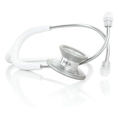 MDF Instruments MDF MD One Epoch Titane Stéthosocpe léger en titane, Stéthoscope professionnel pour adultes et pédiatrie Pavillon Double et Interchangeable Tubulure blanc, Lyre/pavillon argent - Publicité MDF Instruments MDF MD One Epoch Titane Stéthosocpe léger en titane, Stéthoscope professionnel pour adultes et pédiatrie Pavillon Double et Interchangeable Tubulure blanc, Lyre/pavillon argent - Publicité
