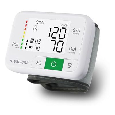 Medisana BW 355 tensiomètre à poignet, tensiometre et pulsomètre avec échelle de feux tricolores et fonction mémoire pour 2 utilisateurs, avec box de rangement - Publicité Medisana BW 355 tensiomètre à poignet, tensiometre et pulsomètre avec échelle de feux tricolores et fonction mémoire pour 2 utilisateurs, avec box de rangement - Publicité