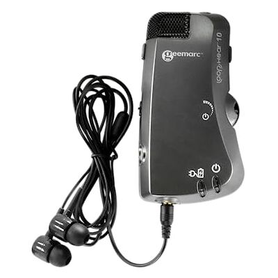 Geemarc LH10 Assistant Personnel d’Écoute pour Amplifier les Sons Ambiants Utilisation avec Boucles Magnétiques Idéal pour les Malentendants et Personnes Âgées - Publicité Geemarc LH10 Assistant Personnel d’Écoute pour Amplifier les Sons Ambiants Utilisation avec Boucles Magnétiques Idéal pour les Malentendants et Personnes Âgées - Publicité