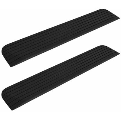 vidaXL Rampes de seuil 2 pcs 110x21x2,5 cm Caoutchouc - Publicité vidaXL Rampes de seuil 2 pcs 110x21x2,5 cm Caoutchouc - Publicité