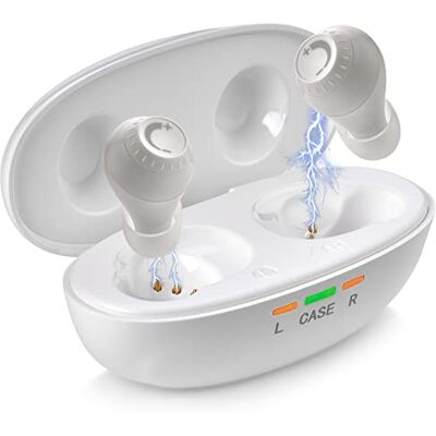 MEDca Mini Digital ITE Rechargeable Personal Appareil léger avec suppression du bruit, détection intra-auriculaire et cadran de contrôle du volume pour adultes seniors, blanc More about mini - Publicité MEDca Mini Digital ITE Rechargeable Personal Appareil léger avec suppression du bruit, détection intra-auriculaire et cadran de contrôle du volume pour adultes seniors, blanc More about mini - Publicité