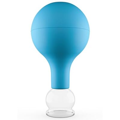 Pulox Pot à ventouses en verre véritable Plusieurs tailles et couleurs (25 mm, bleu) - Publicité Pulox Pot à ventouses en verre véritable Plusieurs tailles et couleurs (25 mm, bleu) - Publicité