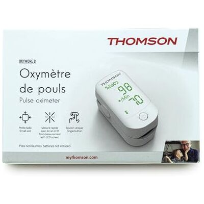 THOMSON Oxymore L1 Oxymètre de pouls simple, précis et automatisé Capteur photoélectrique de haute performance médicale Utilisation idéale pour suivi de pathologie - Publicité THOMSON Oxymore L1 Oxymètre de pouls simple, précis et automatisé Capteur photoélectrique de haute performance médicale Utilisation idéale pour suivi de pathologie - Publicité