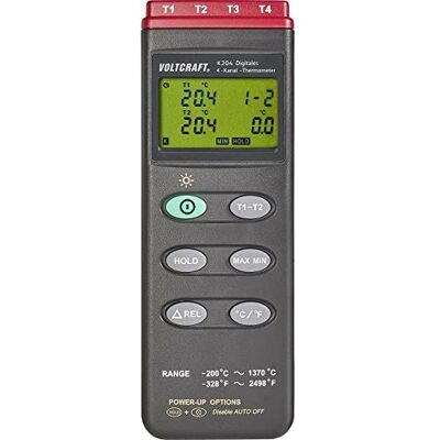 VOLTCRAFT Appareil de mesure de température K204-200 +1370 °C sonde K - Publicité VOLTCRAFT Appareil de mesure de température K204-200 +1370 °C sonde K - Publicité