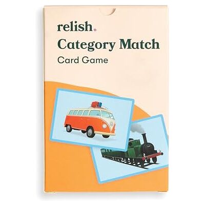 Relish Category Snap – Jeu de Cartes d’Association pour la démence Jeu de cartes avec grandes images pour la démence et Alzheimer, stimulant la mémoire et les capacités visuelles. Publicité Relish Category Snap – Jeu de Cartes d’Association pour la démence Jeu de cartes avec grandes images pour la démence et Alzheimer, stimulant la mémoire et les capacités visuelles. Publicité