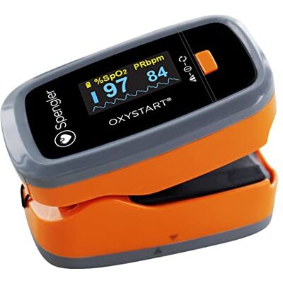 SPENGLER Oxymètre de doigt Oxystart, Oxymètre de Pouls Digital Portable, Facile à Utiliser, Fiable et Précis, Compact et Léger (Orange) - Publicité SPENGLER Oxymètre de doigt Oxystart, Oxymètre de Pouls Digital Portable, Facile à Utiliser, Fiable et Précis, Compact et Léger (Orange) - Publicité
