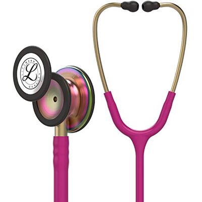 Littmann Classic III Stéthoscope Adulte, 5806, Tubulure Framboise Pavillon en acier inoxydable Arc-en-ciel, tige et lyre en laiton. Pour médecins, infirmiers et étudiants en médecine - Publicité Littmann Classic III Stéthoscope Adulte, 5806, Tubulure Framboise Pavillon en acier inoxydable Arc-en-ciel, tige et lyre en laiton. Pour médecins, infirmiers et étudiants en médecine - Publicité