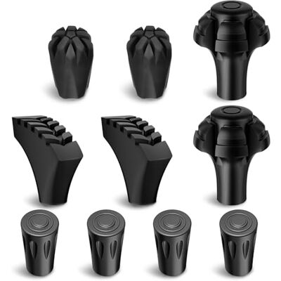 supregear Embouts Caoutchouc de Remplacement pour Bâtons de Marche et Randonnée, Protections Antidérapantes pour Diamètre Intérieur 11mm/0.43 Pouce, Lot de 10 Pièces - Publicité supregear Embouts Caoutchouc de Remplacement pour Bâtons de Marche et Randonnée, Protections Antidérapantes pour Diamètre Intérieur 11mm/0.43 Pouce, Lot de 10 Pièces - Publicité