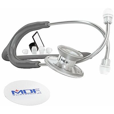 MDF Instruments (MDF747XP12) Deluxe Stéthoscope Léger Pavillon Double Gris - Publicité MDF Instruments (MDF747XP12) Deluxe Stéthoscope Léger Pavillon Double Gris - Publicité