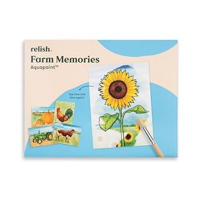 Relish Souvenirs de la ferme Aquapaints – Activité pour la démence Peinture à l’eau réutilisable pour la démence, favorisant la créativité, la détente et une stimulation douce. Publicité Relish Souvenirs de la ferme Aquapaints – Activité pour la démence Peinture à l’eau réutilisable pour la démence, favorisant la créativité, la détente et une stimulation douce. Publicité