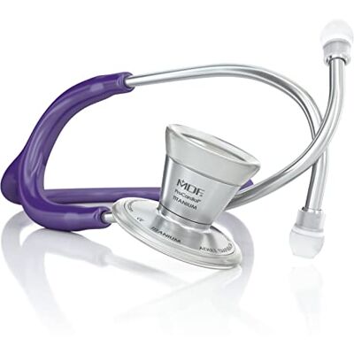 MDF Instruments ProCardial Stéthoscope de Cardiologie Léger en Titane, Adulte, Pavillon Double, Tubulure Violet, Garantie de 30 Ans, Pièces de Rechange Gratuites à Vie (MDF797T08) - Publicité MDF Instruments ProCardial Stéthoscope de Cardiologie Léger en Titane, Adulte, Pavillon Double, Tubulure Violet, Garantie de 30 Ans, Pièces de Rechange Gratuites à Vie (MDF797T08) - Publicité