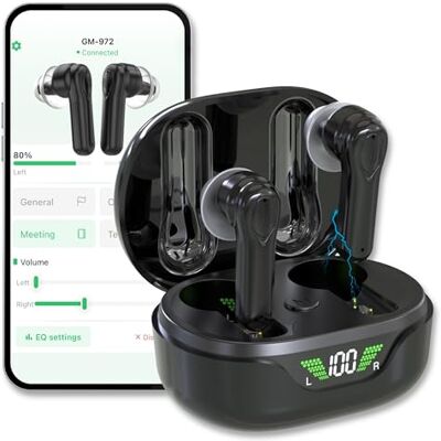 MEDca Aides auditives numériques de qualité supérieure Réduction du bruit, amplificateurs Bluetooth intra-auriculaires légers Contrôle intelligent - Publicité MEDca Aides auditives numériques de qualité supérieure Réduction du bruit, amplificateurs Bluetooth intra-auriculaires légers Contrôle intelligent - Publicité