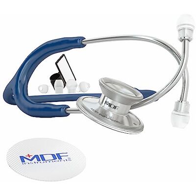 MDF Instruments MDF Acoustica, Stéthoscope à double pavillon Léger Pour médecins, infirmières, étudiants, soins à domicile Tubulure bleu marine MDF747XP04 - Publicité MDF Instruments MDF Acoustica, Stéthoscope à double pavillon Léger Pour médecins, infirmières, étudiants, soins à domicile Tubulure bleu marine MDF747XP04 - Publicité