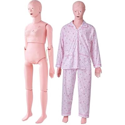 VEVOR Mannequin de Soins Infirmiers Femme Mannequin de Soins aux Patients 153 cm de Haut Mannequin de Formation pour Infirmiers en PVC Simulation Réaliste Enseignement Médical Stagiaire École Hôpital - Publicité VEVOR Mannequin de Soins Infirmiers Femme Mannequin de Soins aux Patients 153 cm de Haut Mannequin de Formation pour Infirmiers en PVC Simulation Réaliste Enseignement Médical Stagiaire École Hôpital - Publicité