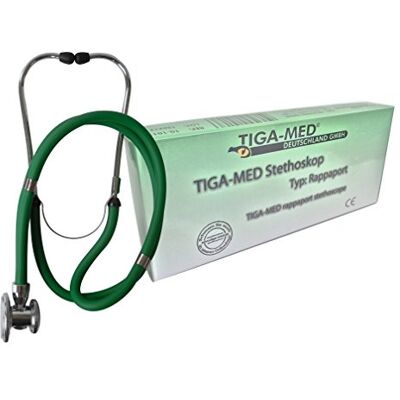 TIGA-MED Stéthoscope Rappaport professionnel Lot de 2 Vert (= 2 pièces) Double Tuyau de qualité Pieces Detachees stetoskop - Publicité TIGA-MED Stéthoscope Rappaport professionnel Lot de 2 Vert (= 2 pièces) Double Tuyau de qualité Pieces Detachees stetoskop - Publicité