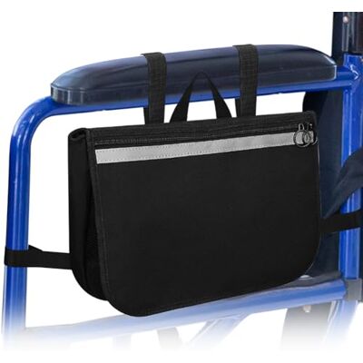 supregear Sac Latéral pour Fauteuil Roulant, Pochette Multifonction Étanche pour Déambulateurs, Rollators et Scooters, Rangement Pratique pour Seniors et Adultes, Bleu Foncé - Publicité supregear Sac Latéral pour Fauteuil Roulant, Pochette Multifonction Étanche pour Déambulateurs, Rollators et Scooters, Rangement Pratique pour Seniors et Adultes, Bleu Foncé - Publicité