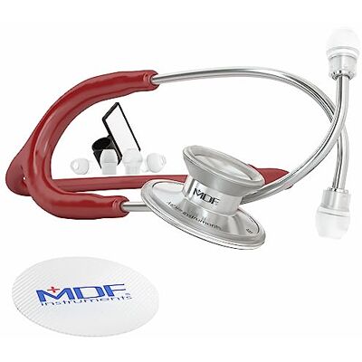 MDF Instruments MDF Acoustica, Stéthoscope à double pavillon Léger Pour médecins, infirmières, étudiants, soins à domicile Tubulure bordeaux MDF747XP17 - Publicité MDF Instruments MDF Acoustica, Stéthoscope à double pavillon Léger Pour médecins, infirmières, étudiants, soins à domicile Tubulure bordeaux MDF747XP17 - Publicité