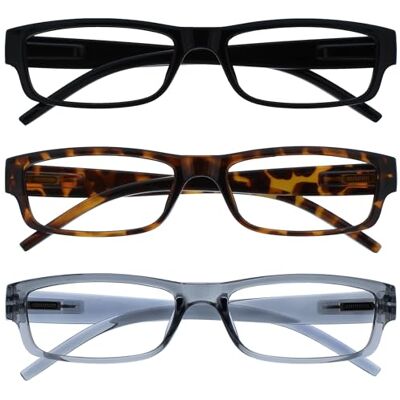 Opulize Lunettes de Lecture - Noir, Marron, Gris - +2.00 - Lunettes de lecture - Publicité Opulize Lunettes de Lecture - Noir, Marron, Gris - +2.00 - Lunettes de lecture - Publicité