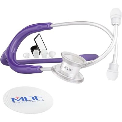 MDF Instruments MD One Stéthoscope Pédiatrique Pavillon Double Acier Inoxydable Mauve (MDF777C-08) - Publicité MDF Instruments MD One Stéthoscope Pédiatrique Pavillon Double Acier Inoxydable Mauve (MDF777C-08) - Publicité