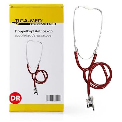 TIGA-MED Stéthoscope double tête rouge Lot de 2 (= 2 pièces) Stéthoscope double pavillon Pieces Detachees de de - Publicité TIGA-MED Stéthoscope double tête rouge Lot de 2 (= 2 pièces) Stéthoscope double pavillon Pieces Detachees de de - Publicité