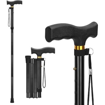 supregear Canne de Marche Pliable Bâton de Marche Réglable en Hauteur, Canne de Voyage Légère et Flexible, Aide à la Mobilité Pliable pour Équilibre, pour Hommes et Femmes - Publicité supregear Canne de Marche Pliable Bâton de Marche Réglable en Hauteur, Canne de Voyage Légère et Flexible, Aide à la Mobilité Pliable pour Équilibre, pour Hommes et Femmes - Publicité