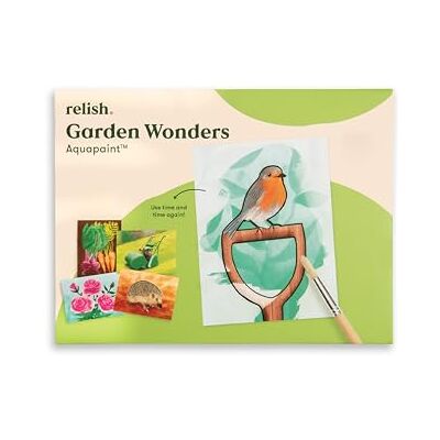 Relish Merveilles du jardin Aquapaints – Activité pour la démence Peinture à l’eau réutilisable pour la démence, favorisant la créativité, la détente et une stimulation douce. Publicité Relish Merveilles du jardin Aquapaints – Activité pour la démence Peinture à l’eau réutilisable pour la démence, favorisant la créativité, la détente et une stimulation douce. Publicité