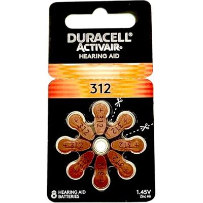 Duracell Activair Lot de 80 Piles pour appareils auditifs Taille 312 - Publicité Duracell Activair Lot de 80 Piles pour appareils auditifs Taille 312 - Publicité