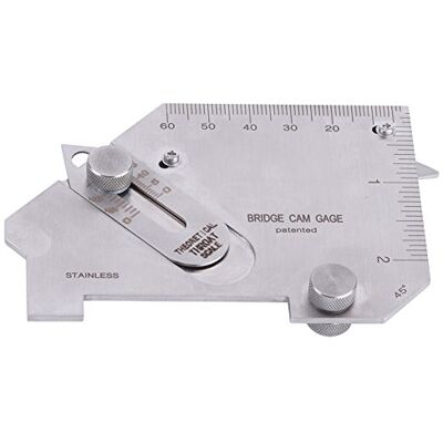 Walfront MG-8B Jauge de Soudure Came Métrique et Pouces pour l'Inspection des Surfaces Soudées et des Articulations en Acier Inoxydable - Publicité Walfront MG-8B Jauge de Soudure Came Métrique et Pouces pour l'Inspection des Surfaces Soudées et des Articulations en Acier Inoxydable - Publicité