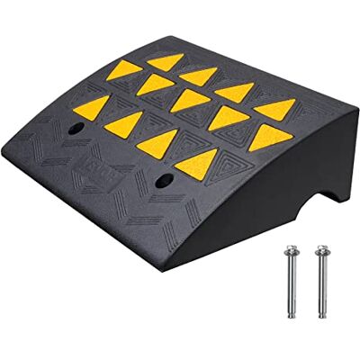 VEVOR Rampe de Seuil Pour Trottoir en Caoutchouc Hauteur 15,2 cm, Capacité 15 tonnes, Accès Fauteuil Roulant avec Structure Grillagée Stable Pour Passage Voitures, Motos, Vélos 49,1x37x15,2 cm - Publicité VEVOR Rampe de Seuil Pour Trottoir en Caoutchouc Hauteur 15,2 cm, Capacité 15 tonnes, Accès Fauteuil Roulant avec Structure Grillagée Stable Pour Passage Voitures, Motos, Vélos 49,1x37x15,2 cm - Publicité